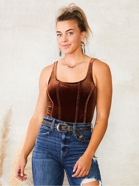 Women’s Willow & Root Velvet Bodysuit